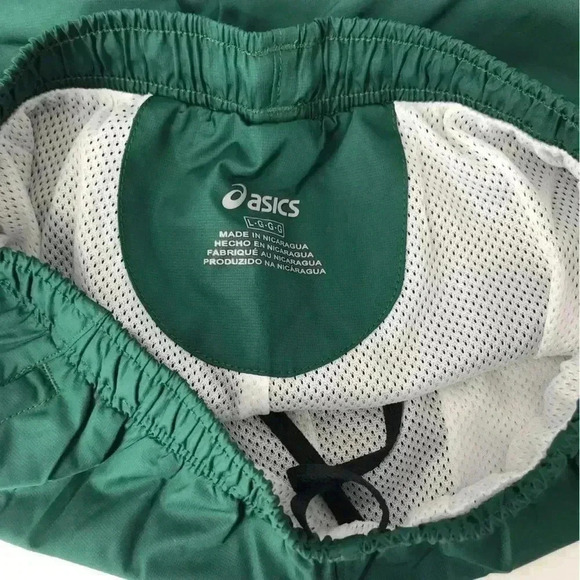 ASICS UNISEX JR. UPSURGE TRACK JOGGER PANTS SIZE L DRAWSTRING FOREST GREEN - Picture 4 of 9